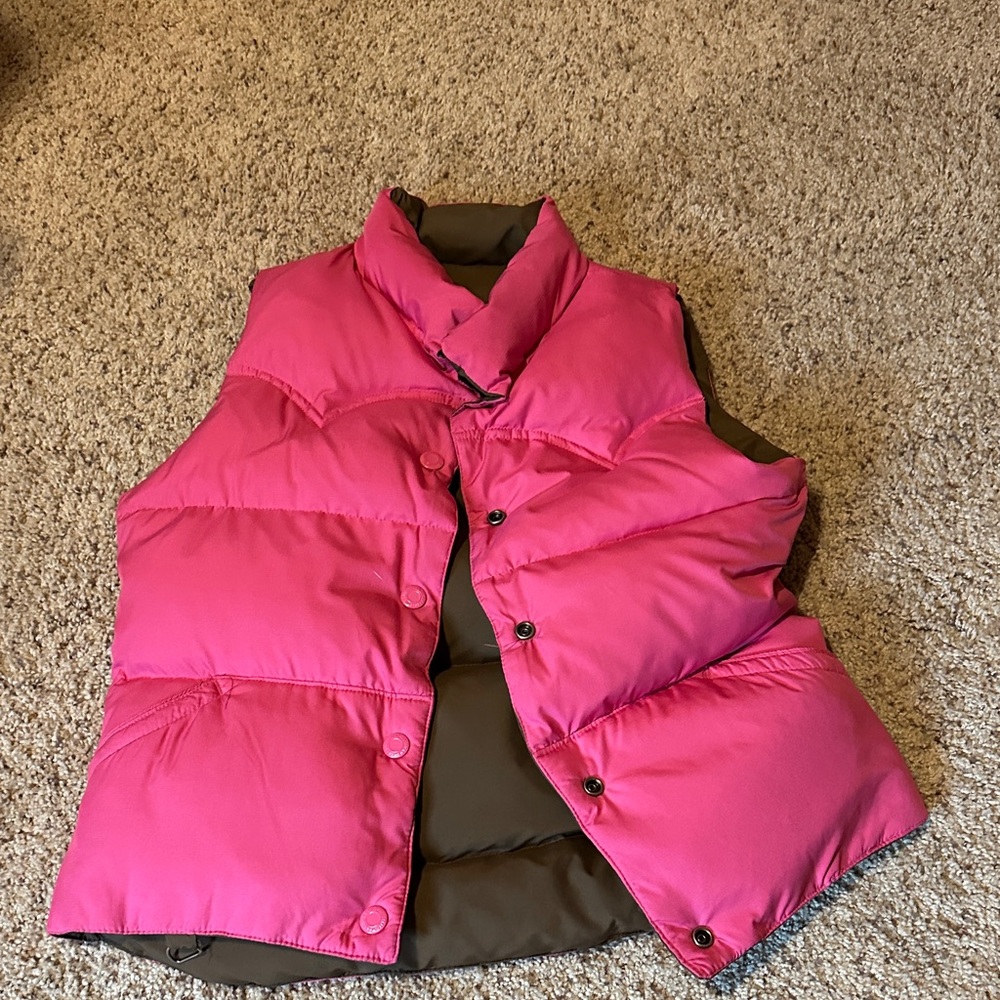 Woman’s Pink Puffer Vest